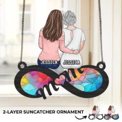 Her Love Is Our Forever Compass - Family Personalized Window Hanging Suncatcher Ornament - Gift For Mom 6 Her Love Is Our Forever Compass - Family Personalized Window Hanging Suncatcher Ornament - Gift For Mom -Pawfect House Store 67877f6a10758