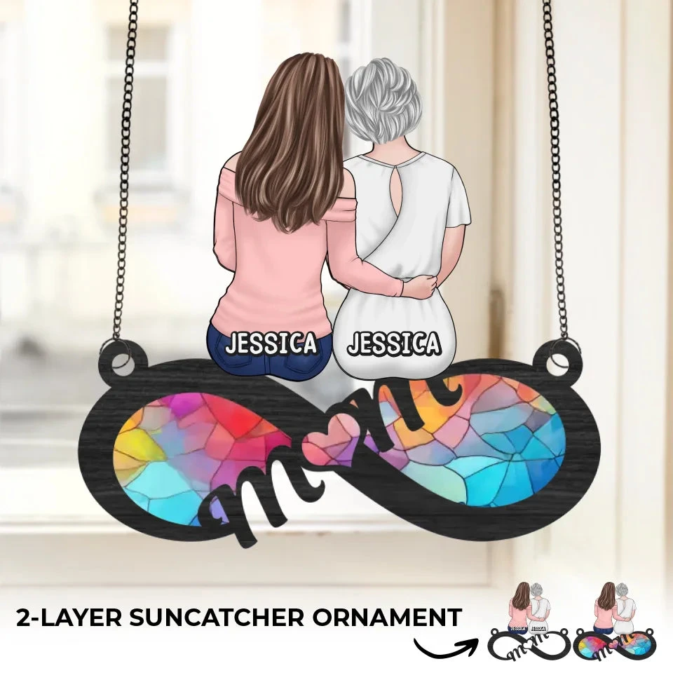 Her Love Is Our Forever Compass - Family Personalized Window Hanging Suncatcher Ornament - Gift For Mom 2 Her Love Is Our Forever Compass - Family Personalized Window Hanging Suncatcher Ornament - Gift For Mom - Image 2