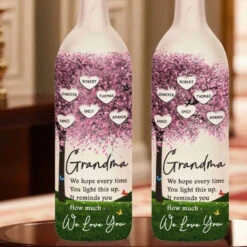Lighting Up Love - Family Personalized Custom Bottle Lamp - Gift For Mom, Grandma -Pawfect House Store 6787a0ef491f4
