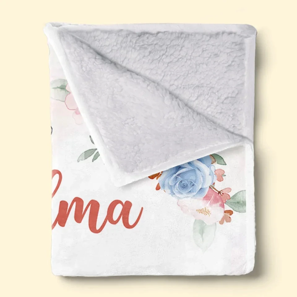 We Love You Grandma - Family Personalized Custom Blanket - Mother's Day, Gift For Mom, Grandma 4 We Love You Grandma - Family Personalized Custom Blanket - Mother's Day, Gift For Mom, Grandma - Image 4