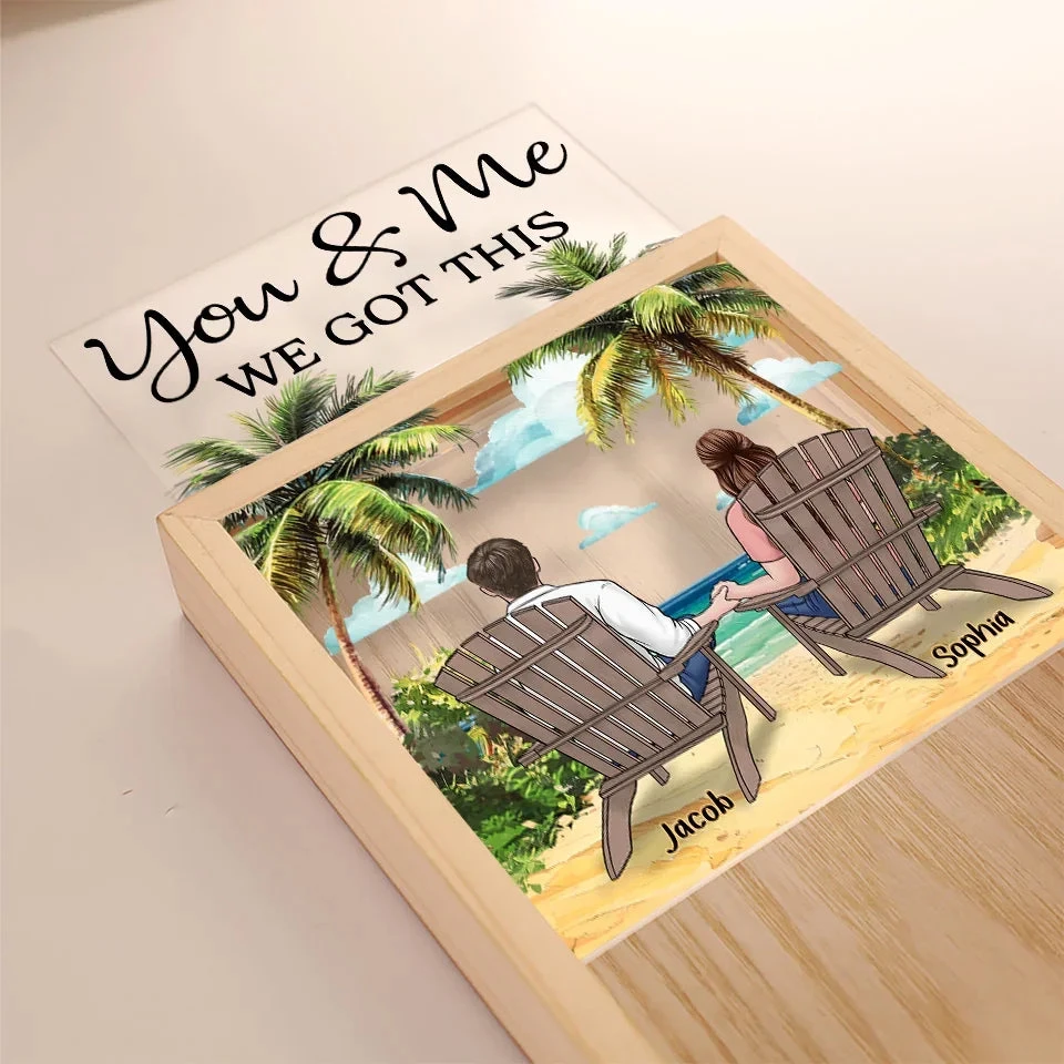 You And Me Through It All, We Got This - Couple Personalized Custom Frame Light Box - Gift For Husband Wife, Anniversary 4 You And Me Through It All, We Got This - Couple Personalized Custom Frame Light Box - Gift For Husband Wife, Anniversary - Image 4