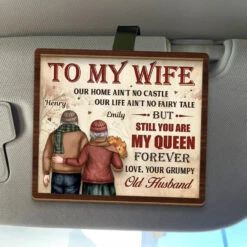 You’ll Always Be My Queen - Couple Personalized Custom Car Visor Clip - Gift For Husband Wife, Anniversary