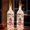 Every Day With You Feels Like Valentine’s Day - Couple Personalized Custom Bottle Lamp - Gift For Husband Wife, Anniversary
