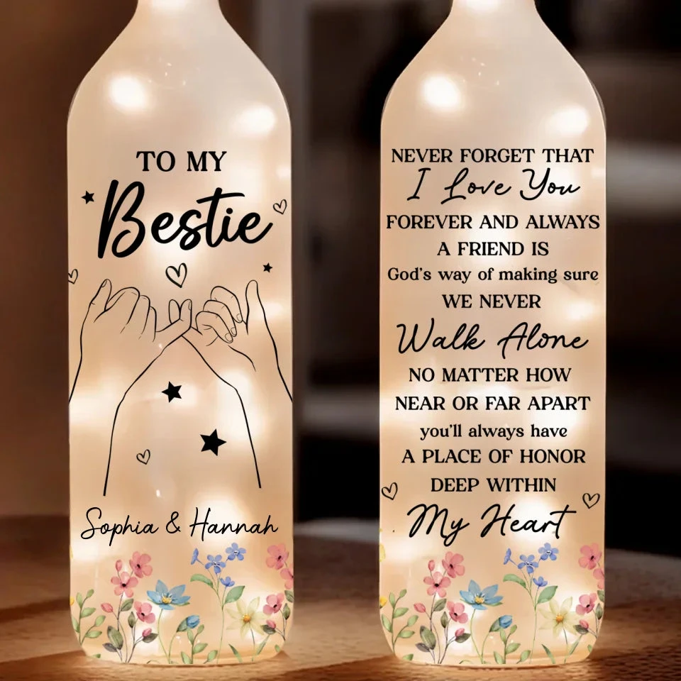 You'll Always Have A Place Of Honor Deep Within My Heart - Bestie Personalized Custom Bottle Lamp - Gift For Best Friends, BFF, Sisters 2 You'll Always Have A Place Of Honor Deep Within My Heart - Bestie Personalized Custom Bottle Lamp - Gift For Best Friends, BFF, Sisters - Image 2