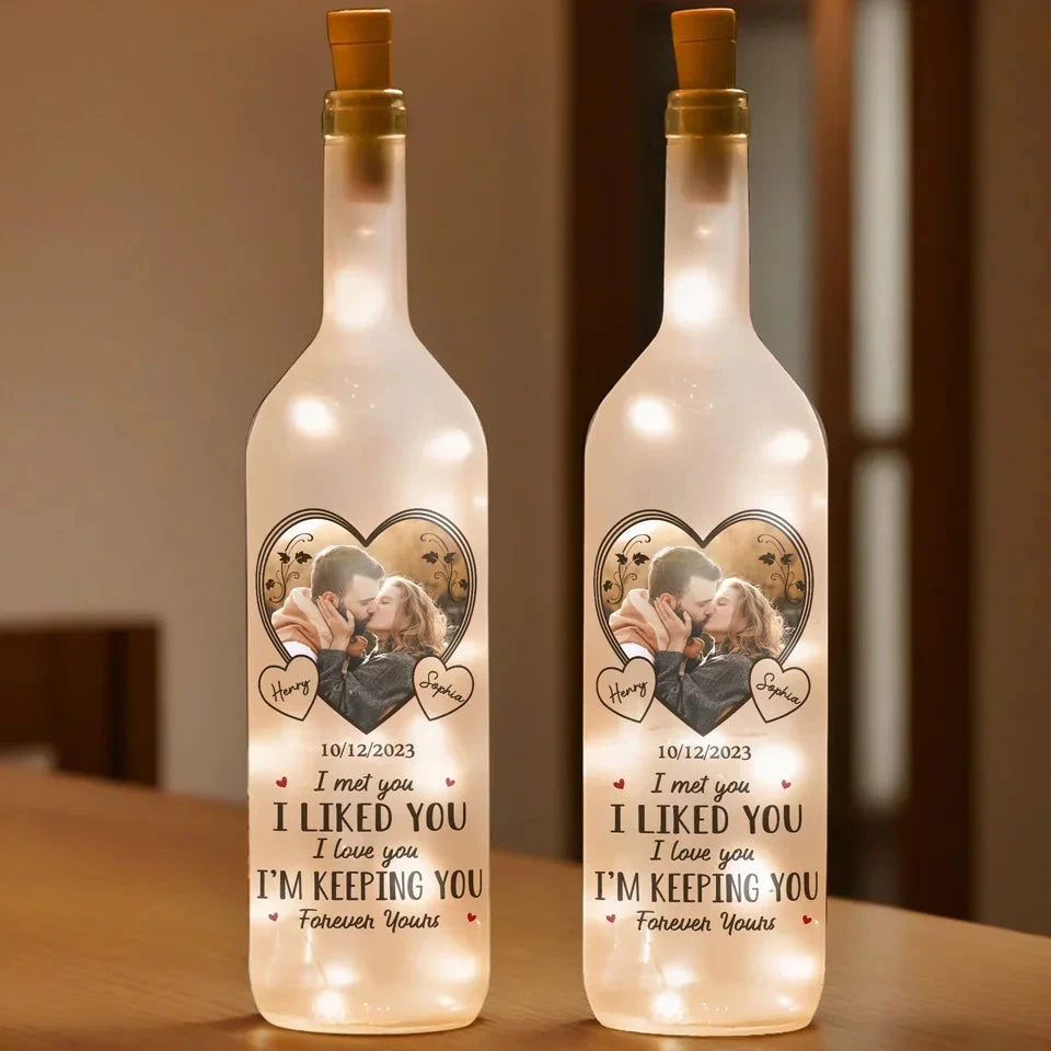 Custom Photo Forever Is Just The Beginning With You - Couple Personalized Custom Bottle Lamp - Gift For Husband Wife, Anniversary 3 Custom Photo Forever Is Just The Beginning With You - Couple Personalized Custom Bottle Lamp - Gift For Husband Wife, Anniversary - Image 3