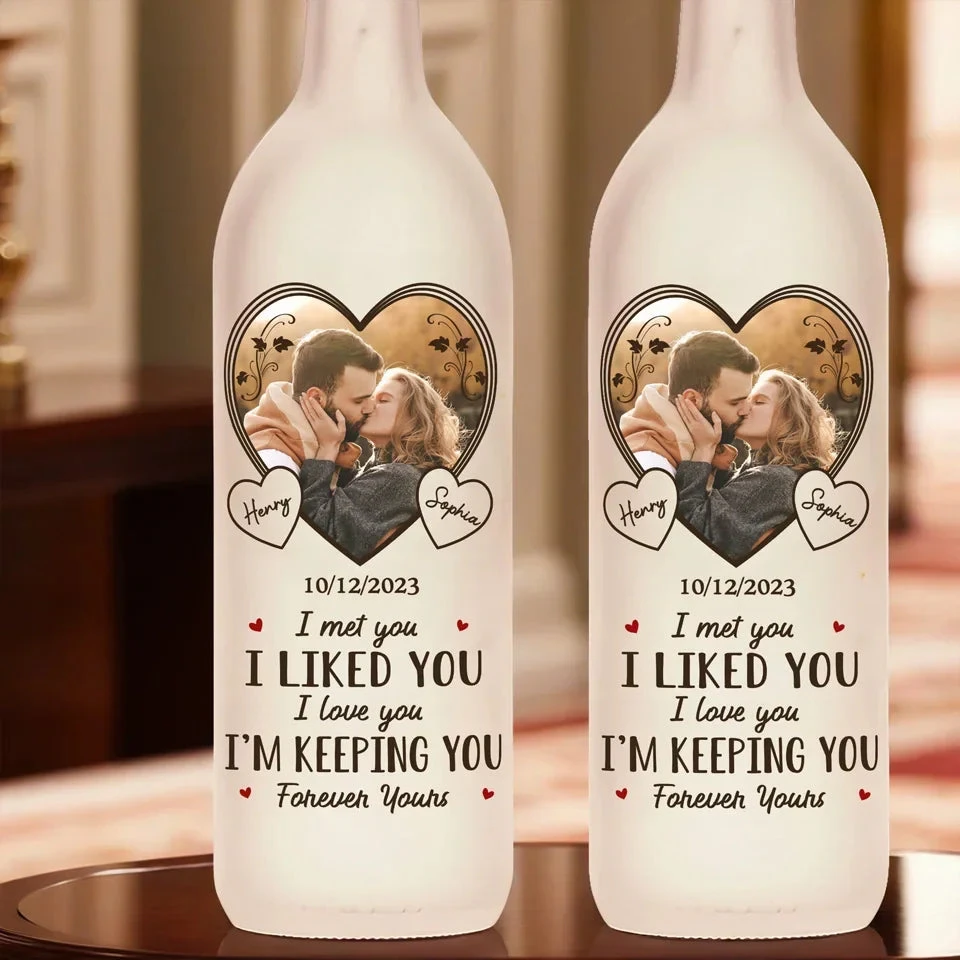 Custom Photo Forever Is Just The Beginning With You - Couple Personalized Custom Bottle Lamp - Gift For Husband Wife, Anniversary 4 Custom Photo Forever Is Just The Beginning With You - Couple Personalized Custom Bottle Lamp - Gift For Husband Wife, Anniversary - Image 4