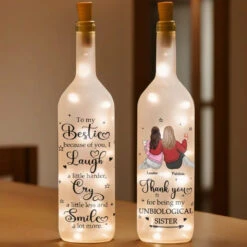 Thank You For Being My Unbiological Sister - Bestie Personalized Custom Bottle Lamp - Gift For Best Friends, BFF, Sisters 7 Thank You For Being My Unbiological Sister - Bestie Personalized Custom Bottle Lamp - Gift For Best Friends, BFF, Sisters -Pawfect House Store 67895b60c6e49