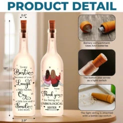 Thank You For Being My Unbiological Sister - Bestie Personalized Custom Bottle Lamp - Gift For Best Friends, BFF, Sisters 9 Thank You For Being My Unbiological Sister - Bestie Personalized Custom Bottle Lamp - Gift For Best Friends, BFF, Sisters -Pawfect House Store 67895b8437014