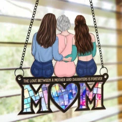 I Am Who I Am Because Of You, Mom - Family Personalized Window Hanging Suncatcher Ornament - Gift For Mom, Daughter 8 I Am Who I Am Because Of You, Mom - Family Personalized Window Hanging Suncatcher Ornament - Gift For Mom, Daughter -Pawfect House Store 6789a0e90b5e4