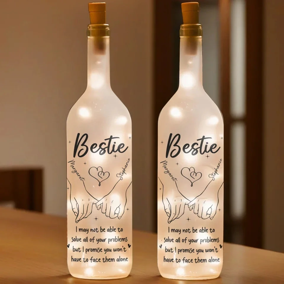 I’m Always Here For You - Bestie Personalized Custom Bottle Lamp - Gift For Best Friends, BFF, Sisters 3 I’m Always Here For You - Bestie Personalized Custom Bottle Lamp - Gift For Best Friends, BFF, Sisters - Image 3