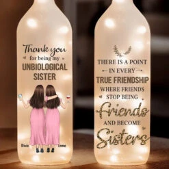 Friends Stop Being Friends And Become Sisters - Bestie Personalized Custom Bottle Lamp - Gift For Best Friends, BFF, Sisters 6 Friends Stop Being Friends And Become Sisters - Bestie Personalized Custom Bottle Lamp - Gift For Best Friends, BFF, Sisters -Pawfect House Store 6789c793548e0