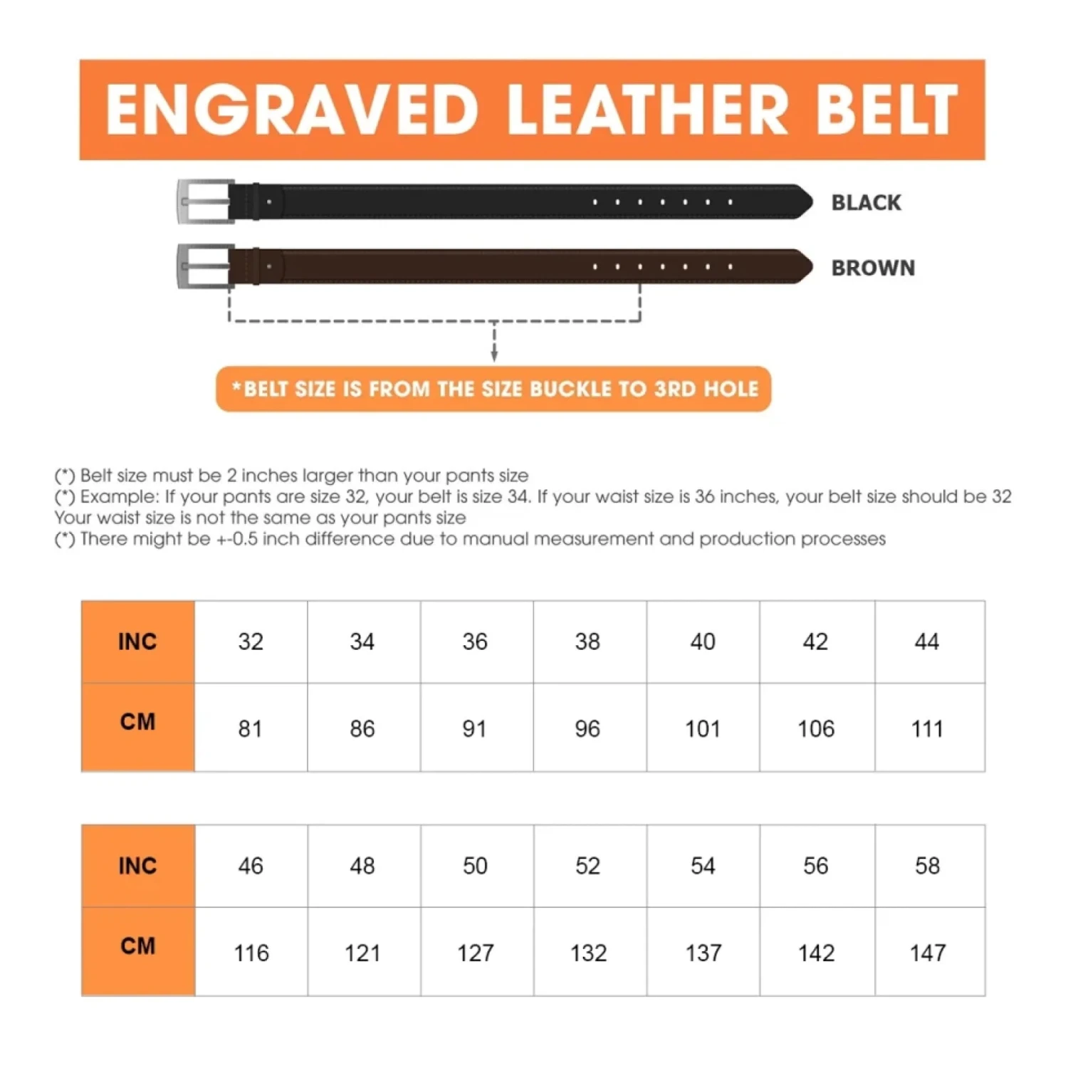 Think Of Me Whenever You Take Off Your Pants - Couple Personalized Custom Engraved Leather Belt - Gift For Husband Wife, Anniversary 6 Think Of Me Whenever You Take Off Your Pants - Couple Personalized Custom Engraved Leather Belt - Gift For Husband Wife, Anniversary - Image 6