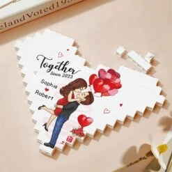 Together Is My Favorite Place To Be - Couple Personalized Custom Heart Shaped Building Brick Blocks - Gift For Husband Wife, Anniversary 8 Together Is My Favorite Place To Be - Couple Personalized Custom Heart Shaped Building Brick Blocks - Gift For Husband Wife, Anniversary -Pawfect House Store 6789fb081b23f
