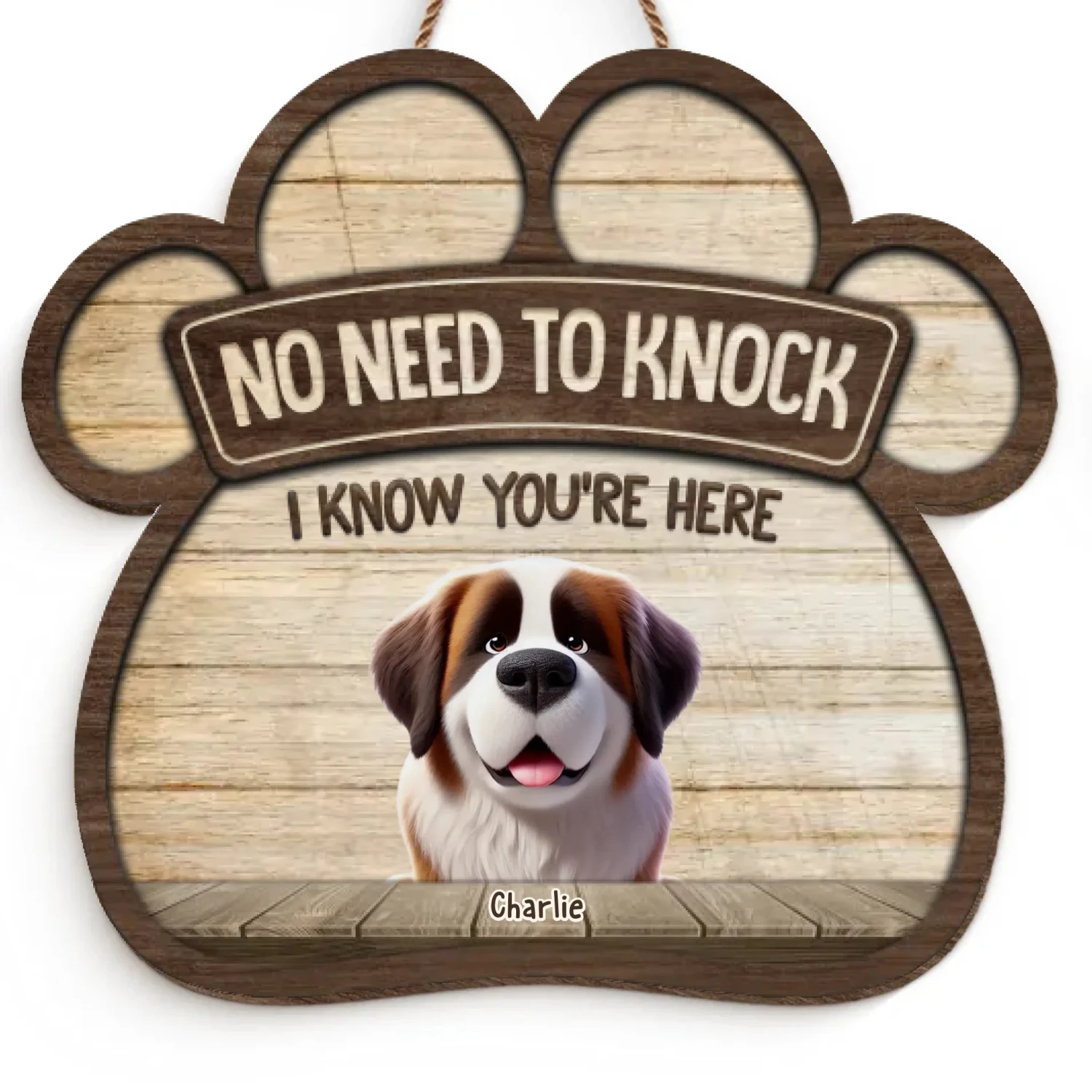 Welcome To Our Home - Dog Personalized Custom Home Decor Wood Sign - House Warming Gift For Pet Owners, Pet Lovers 2 Welcome To Our Home - Dog Personalized Custom Home Decor Wood Sign - House Warming Gift For Pet Owners, Pet Lovers - Image 2