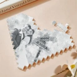 Custom Photo Loved You Then, Love You Still - Couple Personalized Custom Heart Shaped Building Brick Blocks - Gift For Husband Wife, Anniversary -Pawfect House Store 678a13eb3e88e