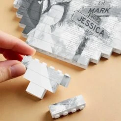 Custom Photo Loved You Then, Love You Still - Couple Personalized Custom Heart Shaped Building Brick Blocks - Gift For Husband Wife, Anniversary -Pawfect House Store 678a13f0503c7