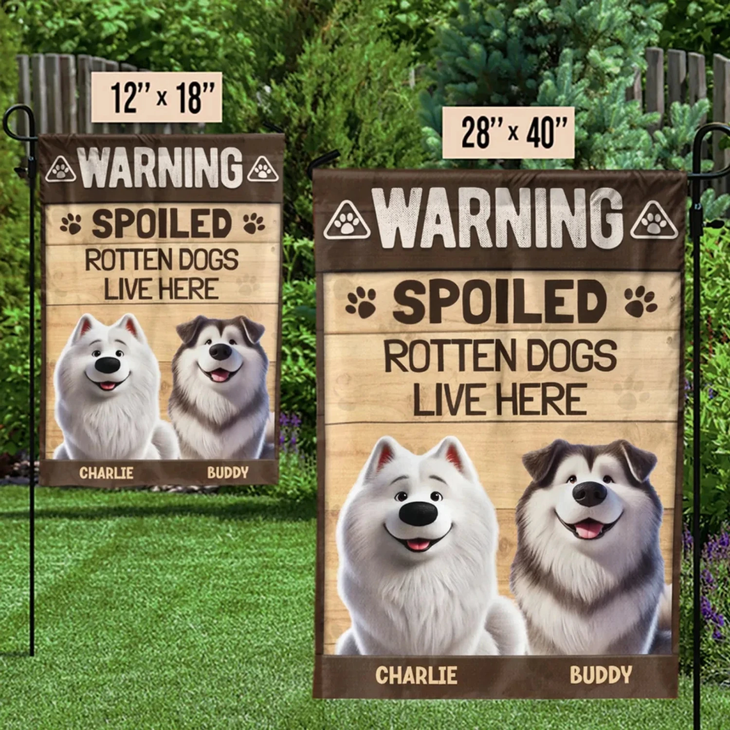 A Little Bit Rotten And A Lotta Love - Dog Personalized Custom Flag - Gift For Pet Owners, Pet Lovers 3 A Little Bit Rotten And A Lotta Love - Dog Personalized Custom Flag - Gift For Pet Owners, Pet Lovers - Image 3