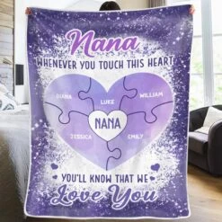 Forever Loving You - Family Personalized Custom Blanket - Gift For Mom, Grandma -Pawfect House Store 678a1acf9f199