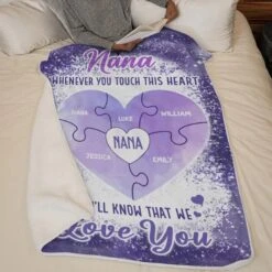 Forever Loving You - Family Personalized Custom Blanket - Gift For Mom, Grandma -Pawfect House Store 678a1ad00e704