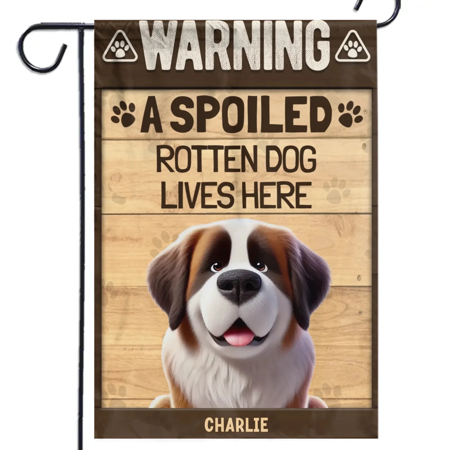 A Little Bit Rotten And A Lotta Love - Dog Personalized Custom Flag - Gift For Pet Owners, Pet Lovers 2 A Little Bit Rotten And A Lotta Love - Dog Personalized Custom Flag - Gift For Pet Owners, Pet Lovers - Image 2