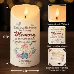 This Candle Illuminates Cherished Memories - Memorial Personalized Custom LED Candle - Sympathy Gift For Family Members 7 This Candle Illuminates Cherished Memories - Memorial Personalized Custom LED Candle - Sympathy Gift For Family Members -Pawfect House Store 678a1c5f2c67f