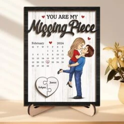 Hold Me Tight, And I'll Never Let Go - Couple Personalized Custom 2-Layered Wooden Plaque With Stand - Gift For Husband Wife, Anniversary