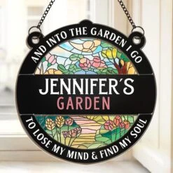 To Lose My Mind And Find My Soul - Family Personalized Window Hanging Suncatcher - Gift For Yourself, Best Friends, Siblings, Family Members