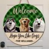 Home Is Where The Dog Is - Dog Personalized Custom Home Decor Wood Sign - House Warming Gift For Pet Owners, Pet Lovers