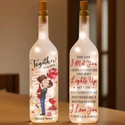 Let Love Light The Way - Couple Personalized Custom Bottle Lamp - Gift For Husband Wife, Anniversary 7 Let Love Light The Way - Couple Personalized Custom Bottle Lamp - Gift For Husband Wife, Anniversary -Pawfect House Store 678e03b5ee36c