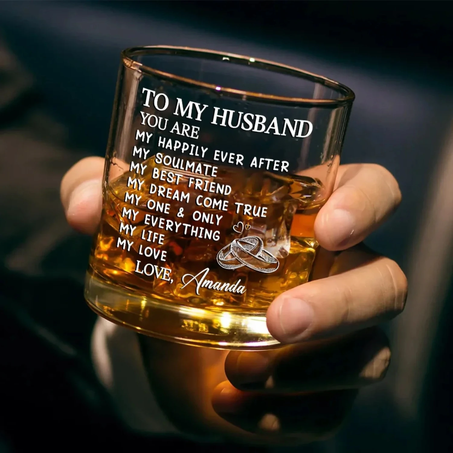 You Are My Happily Ever After - Couple Personalized Custom Whiskey Glass - Gift For Husband Wife, Anniversary 3 You Are My Happily Ever After - Couple Personalized Custom Whiskey Glass - Gift For Husband Wife, Anniversary - Image 3