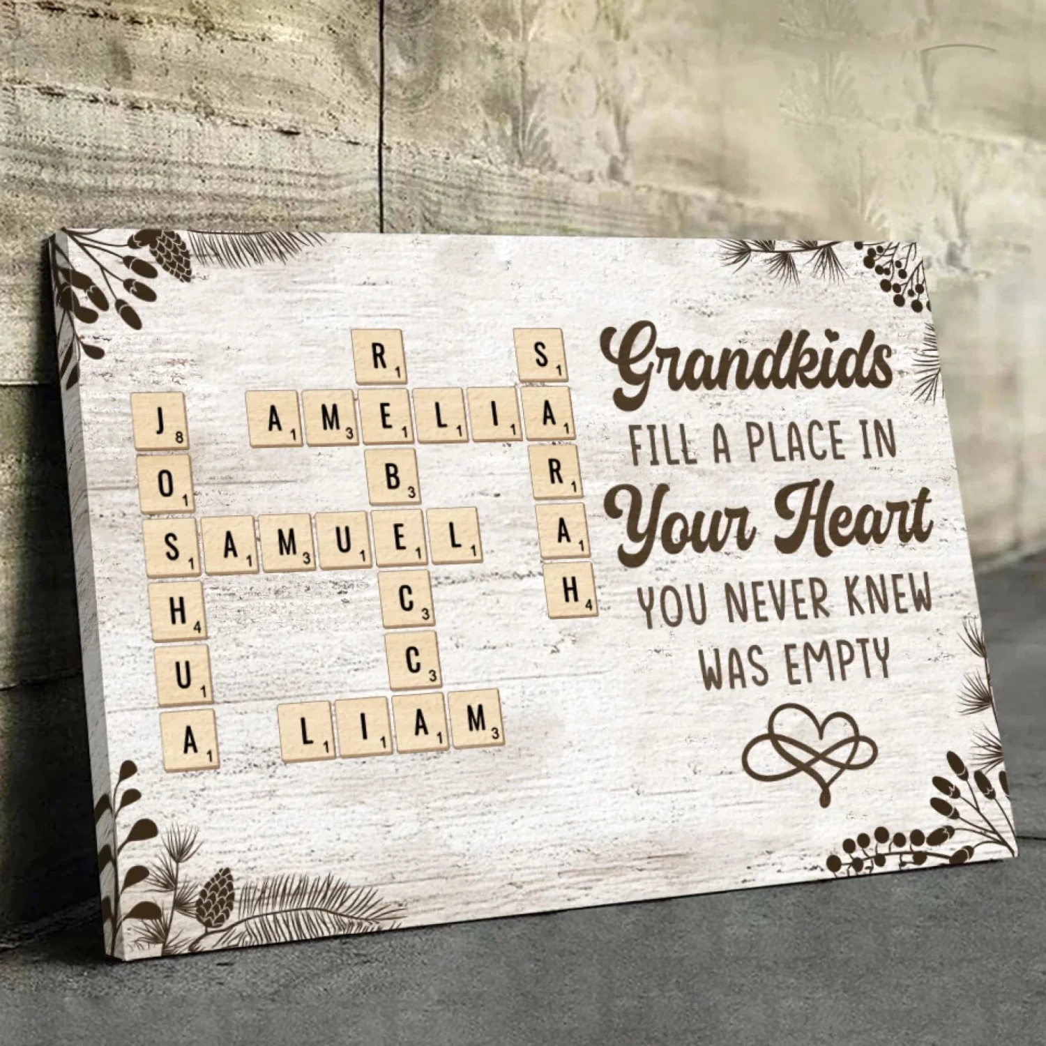 Grandchildren Are The Sunshine Of Life - Family Personalized Custom Horizontal Canvas - Gift For Grandma, Grandpa, Grandkid 1 Grandchildren Are The Sunshine Of Life - Family Personalized Custom Horizontal Canvas - Gift For Grandma, Grandpa, Grandkid