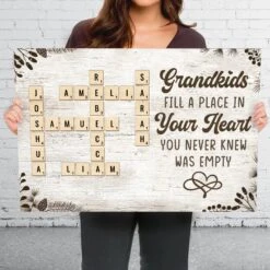 Grandchildren Are The Sunshine Of Life - Family Personalized Custom Horizontal Canvas - Gift For Grandma, Grandpa, Grandkid 10 Grandchildren Are The Sunshine Of Life - Family Personalized Custom Horizontal Canvas - Gift For Grandma, Grandpa, Grandkid -Pawfect House Store 678e27d91bb2e