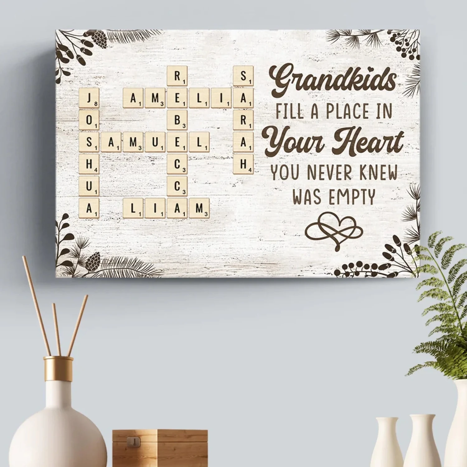 Grandchildren Are The Sunshine Of Life - Family Personalized Custom Horizontal Canvas - Gift For Grandma, Grandpa, Grandkid 7 Grandchildren Are The Sunshine Of Life - Family Personalized Custom Horizontal Canvas - Gift For Grandma, Grandpa, Grandkid - Image 7