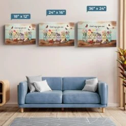 God Says You Are - Family Personalized Custom Horizontal Canvas - Gift For Yourself, Best Friends, Siblings, Family Members -Pawfect House Store 678e372ab6e50