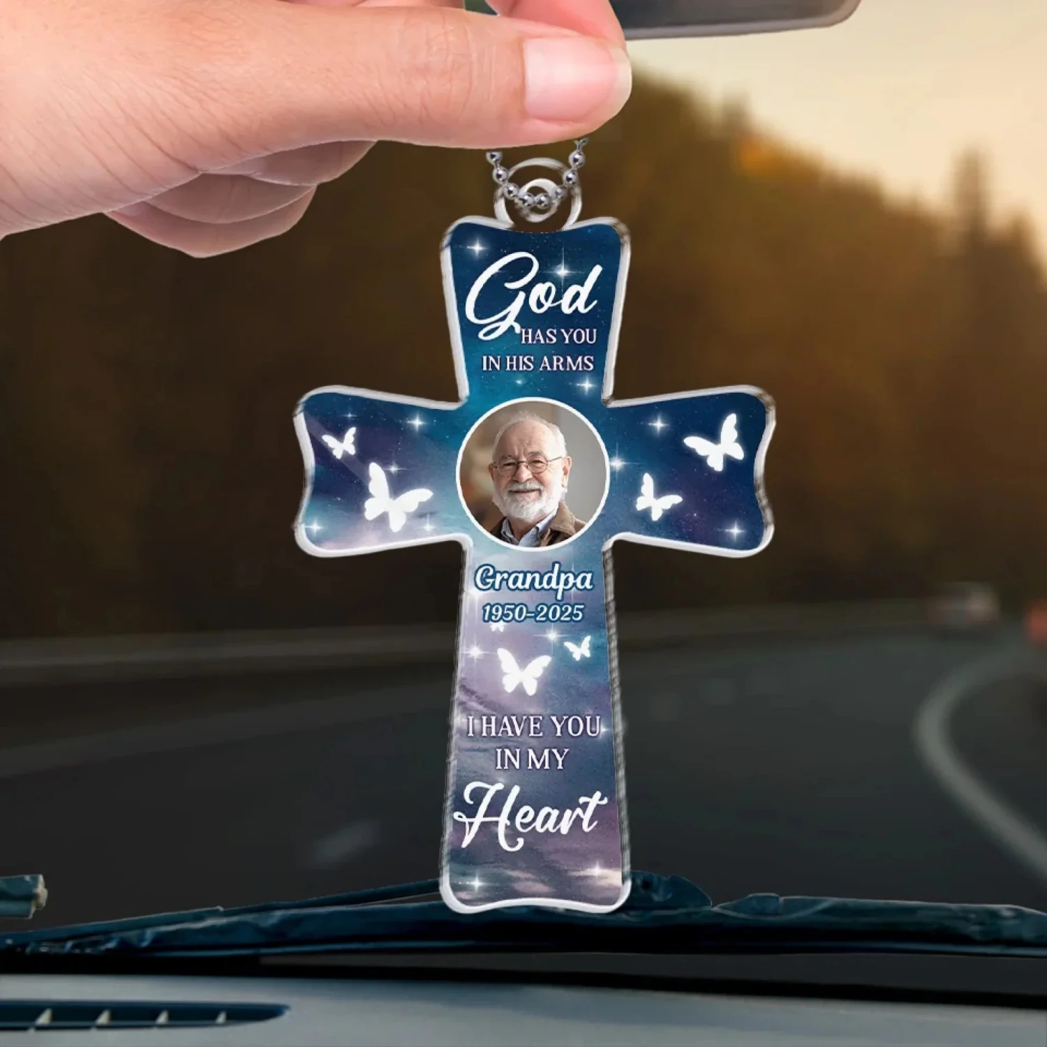 Custom Photo Always Have You In My Heart, Never Forget - Memorial Personalized Custom Car Ornament - Acrylic Custom Shaped - Sympathy Gift For Family Members 4 Custom Photo Always Have You In My Heart, Never Forget - Memorial Personalized Custom Car Ornament - Acrylic Custom Shaped - Sympathy Gift For Family Members - Image 4