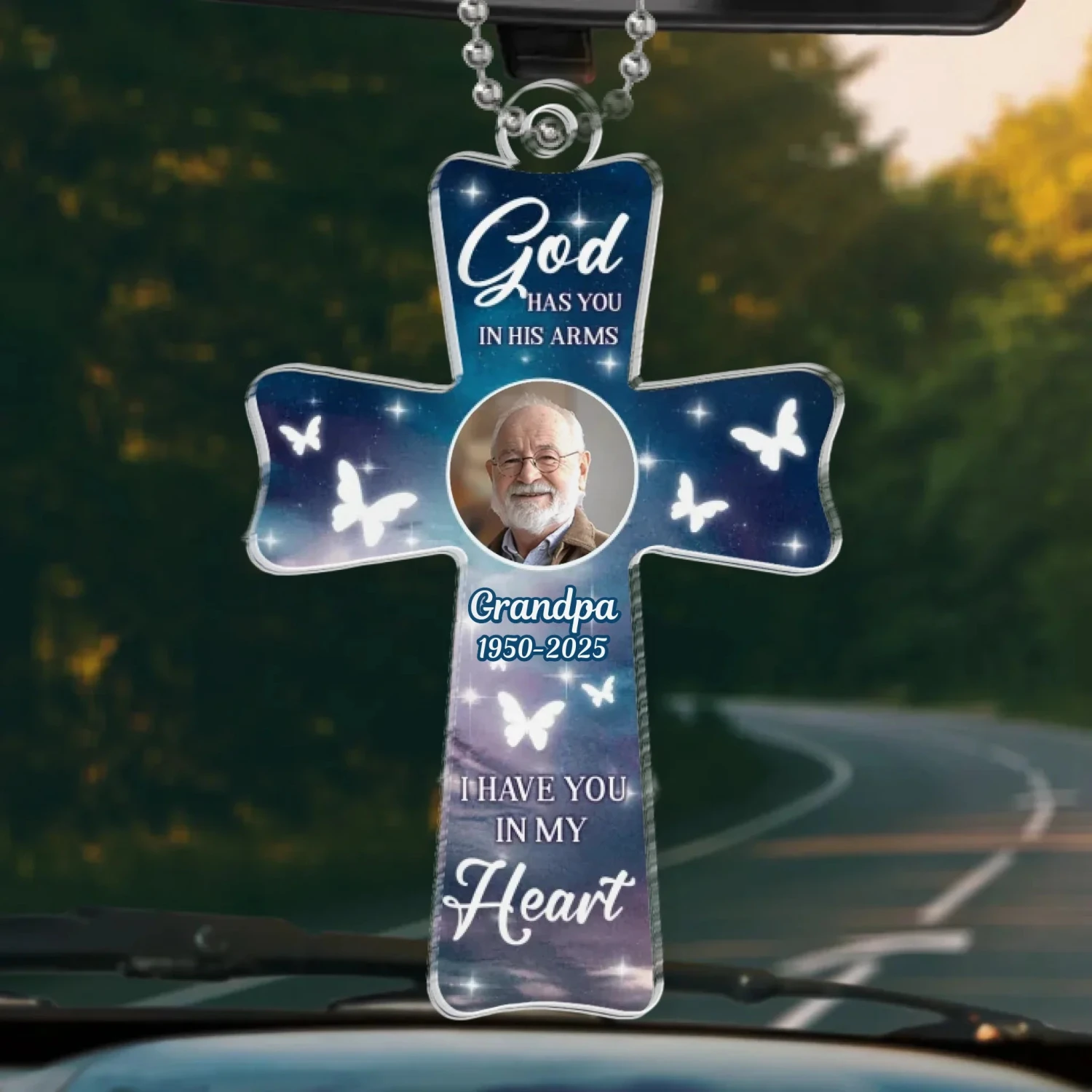 Custom Photo Always Have You In My Heart, Never Forget - Memorial Personalized Custom Car Ornament - Acrylic Custom Shaped - Sympathy Gift For Family Members 2 Custom Photo Always Have You In My Heart, Never Forget - Memorial Personalized Custom Car Ornament - Acrylic Custom Shaped - Sympathy Gift For Family Members - Image 2