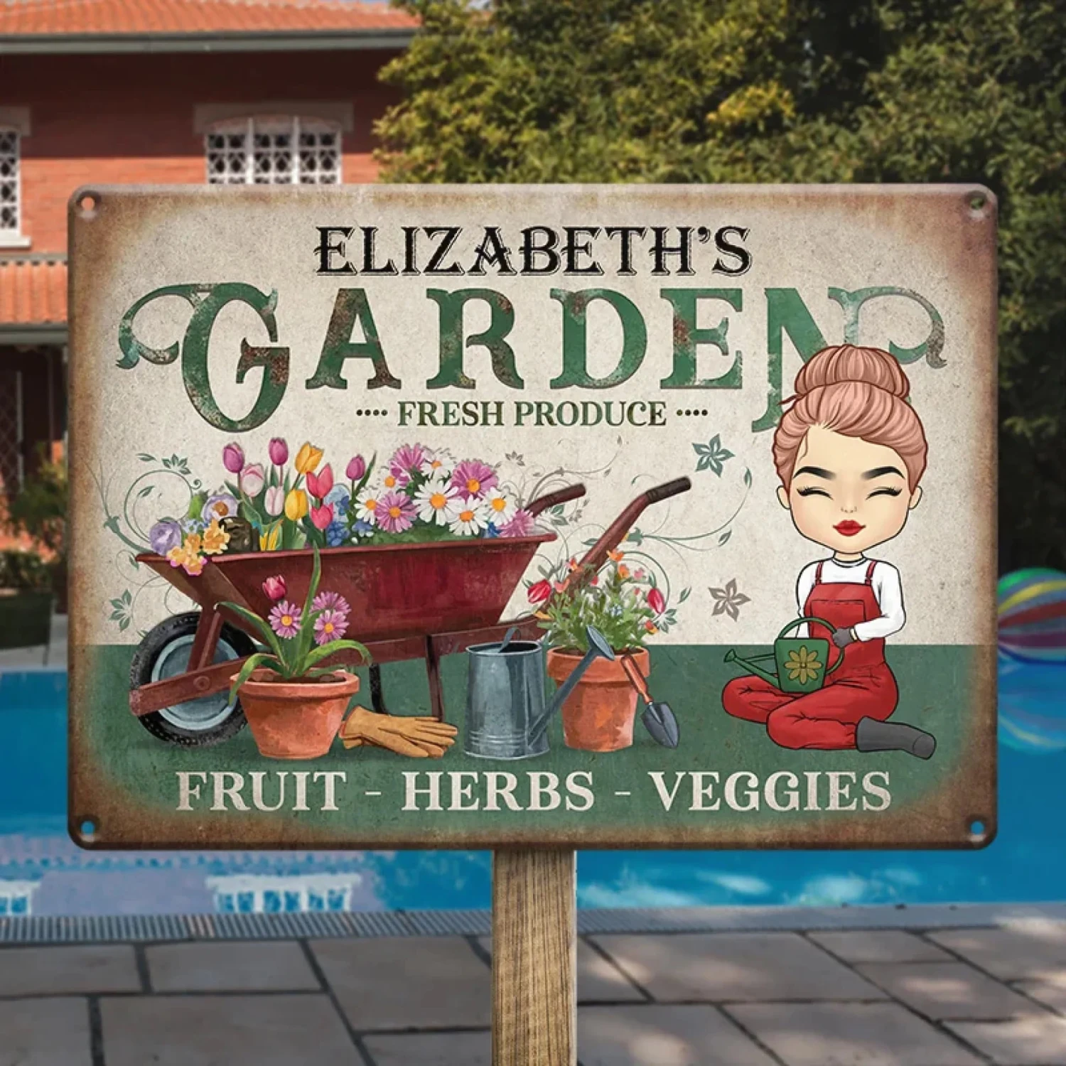 Fruit Herbs Veggies - Family Personalized Custom Home Decor Metal Sign - Gift For Yourself, Best Friends, Siblings, Family Members 4 Fruit Herbs Veggies - Family Personalized Custom Home Decor Metal Sign - Gift For Yourself, Best Friends, Siblings, Family Members - Image 4