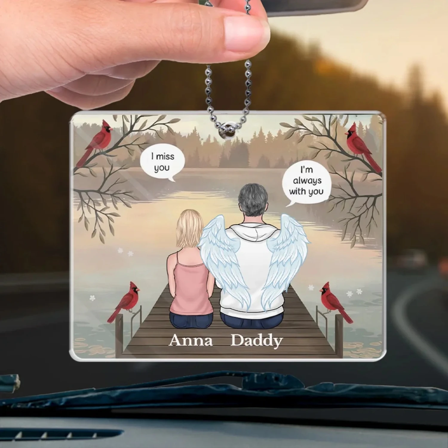 I’ll Be The Star That Lights Your Path - Memorial Personalized Custom Car Ornament - Acrylic Custom Shaped - Sympathy Gift For Family Members 4 I’ll Be The Star That Lights Your Path - Memorial Personalized Custom Car Ornament - Acrylic Custom Shaped - Sympathy Gift For Family Members - Image 4