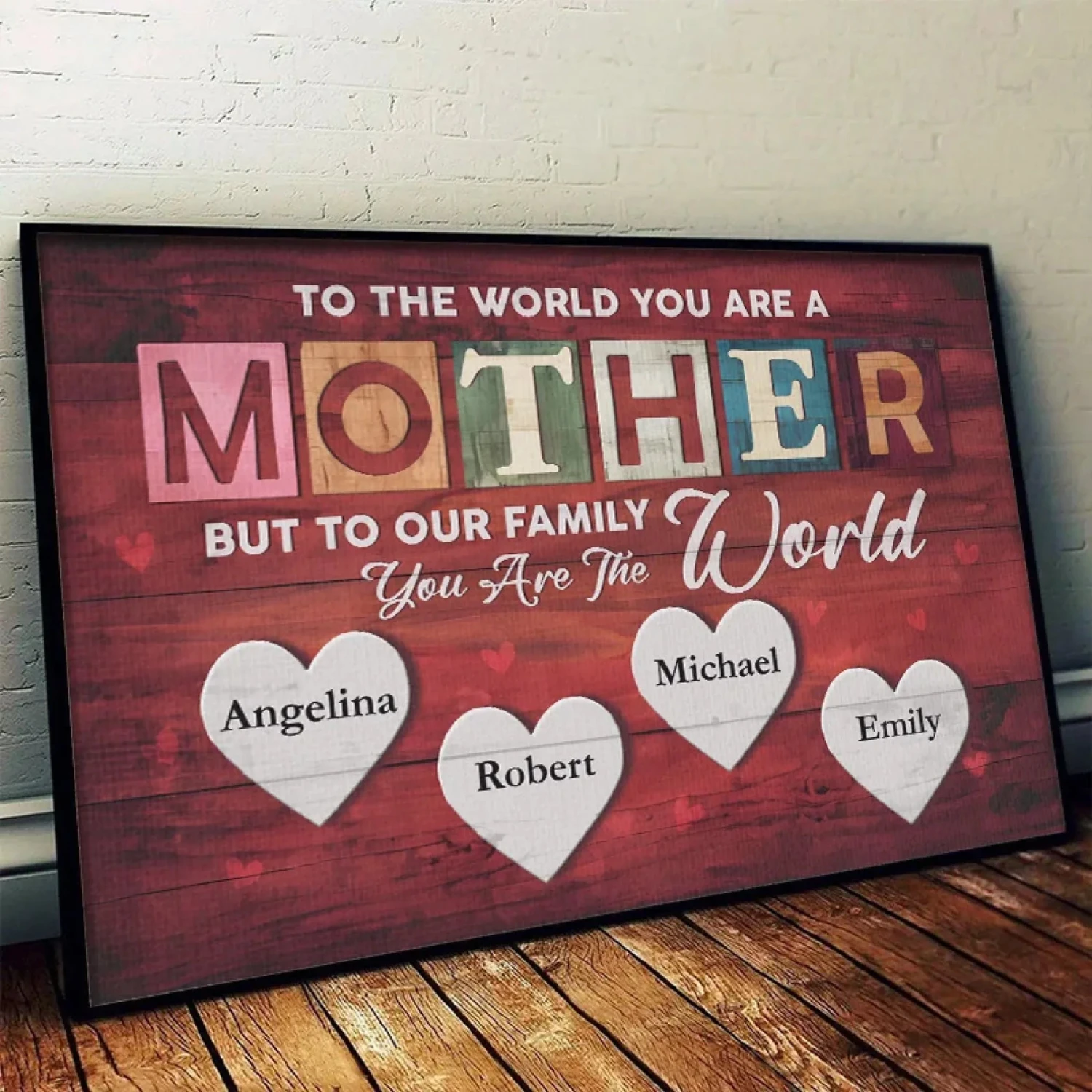 To A Child, A Mom Is The Whole World - Family Personalized Custom Horizontal Poster - Gift For Mom 4 To A Child, A Mom Is The Whole World - Family Personalized Custom Horizontal Poster - Gift For Mom - Image 4