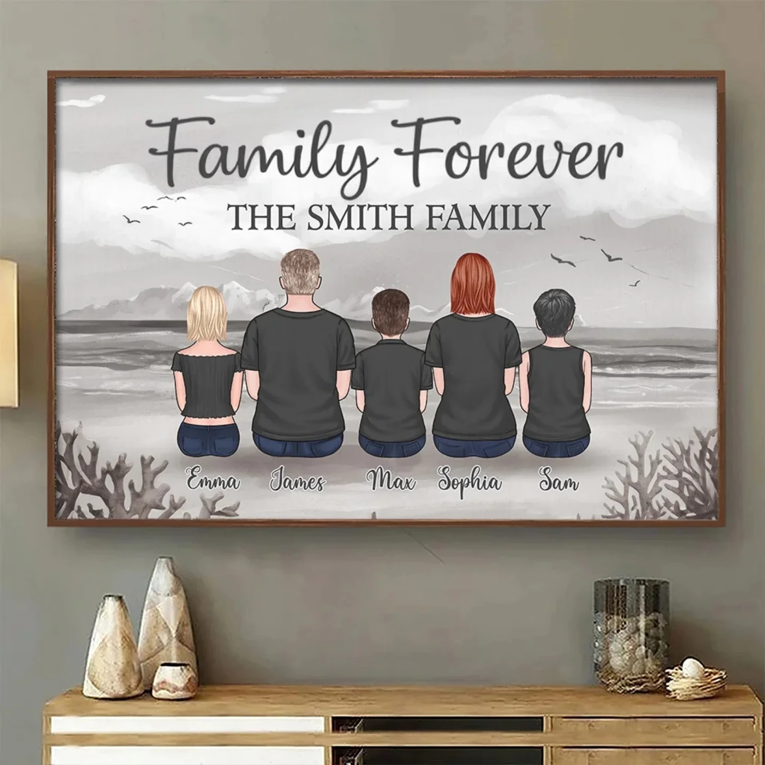 Family Forever, Bound By Love - Family Personalized Custom Horizontal Poster - Gift For Family Members 3 Family Forever, Bound By Love - Family Personalized Custom Horizontal Poster - Gift For Family Members - Image 3