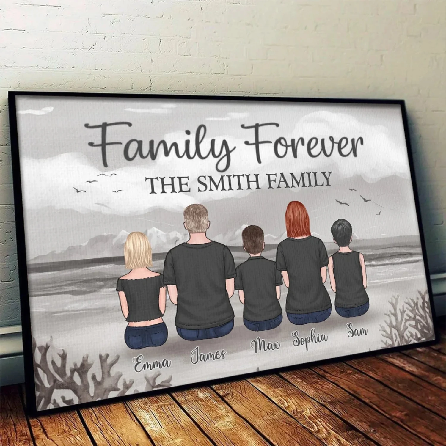 Family Forever, Bound By Love - Family Personalized Custom Horizontal Poster - Gift For Family Members 4 Family Forever, Bound By Love - Family Personalized Custom Horizontal Poster - Gift For Family Members - Image 4