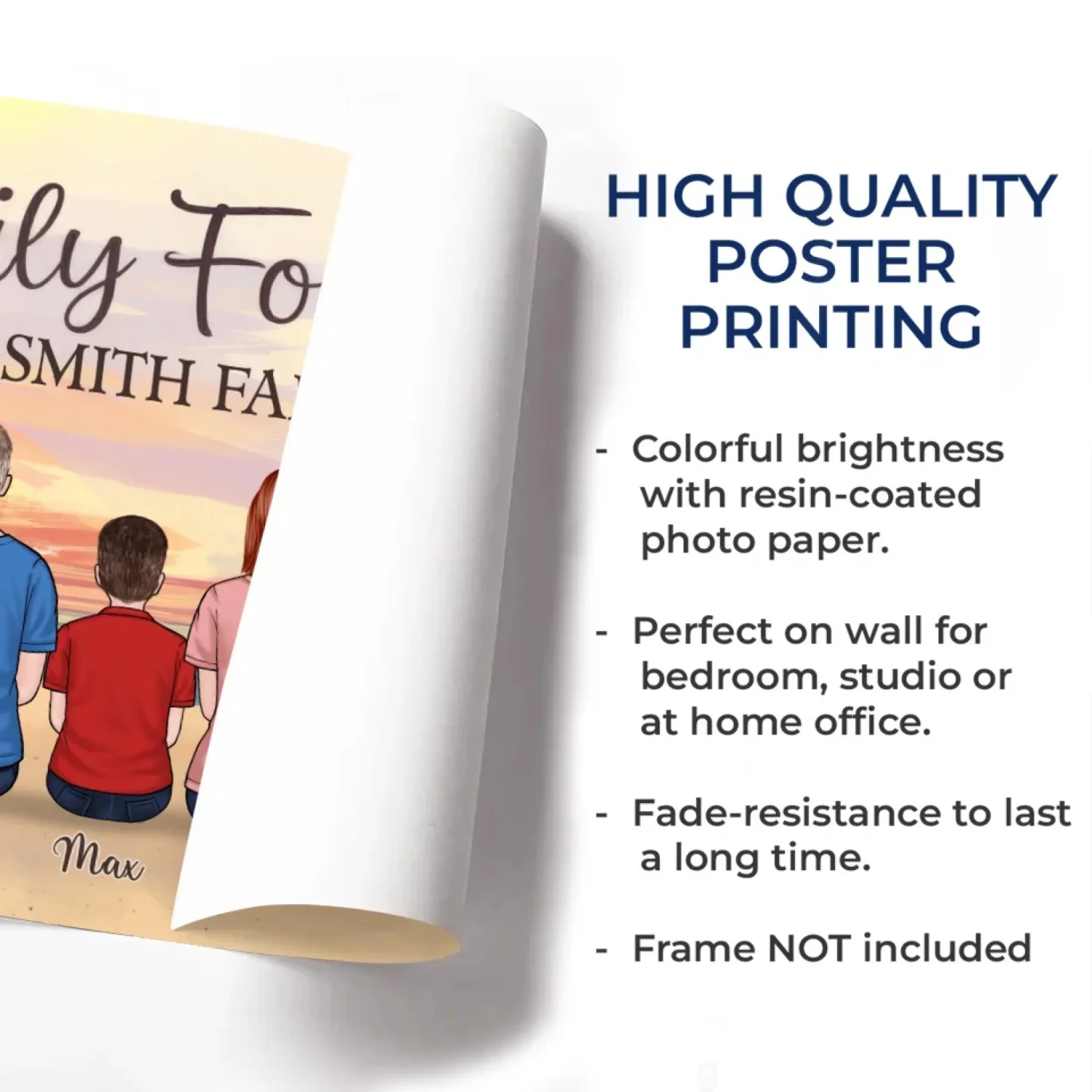 Family Forever, The Bonds That Hold Us Strong - Family Personalized Custom Horizontal Poster - Gift For Family Members 5 Family Forever, The Bonds That Hold Us Strong - Family Personalized Custom Horizontal Poster - Gift For Family Members - Image 5