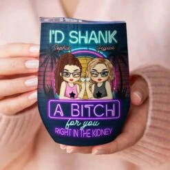 Friends Don’t Let Friends Do Silly Things Alone - Bestie Personalized Custom Wine Tumbler - Gift For Best Friends, BFF, Sisters