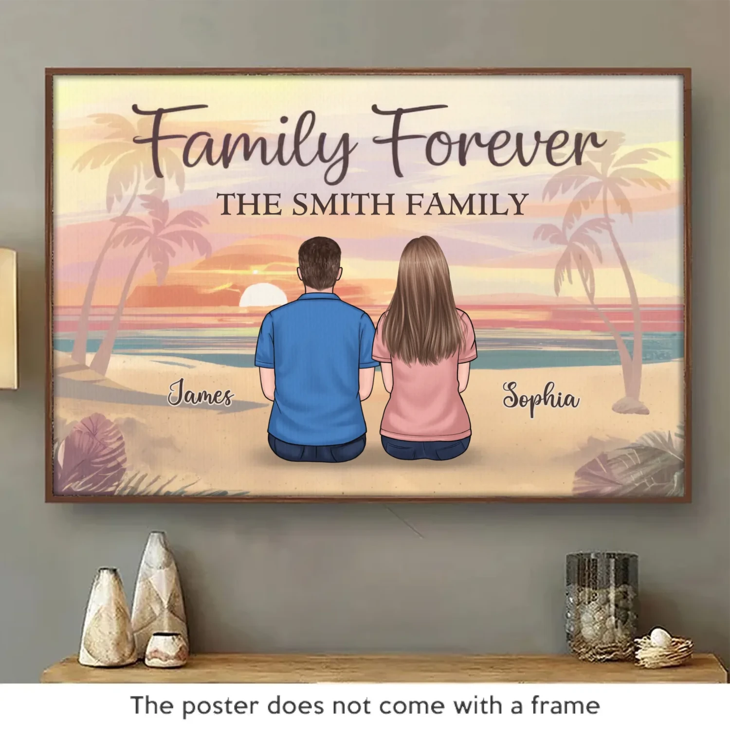 Family Forever, The Bonds That Hold Us Strong - Family Personalized Custom Horizontal Poster - Gift For Family Members 2 Family Forever, The Bonds That Hold Us Strong - Family Personalized Custom Horizontal Poster - Gift For Family Members - Image 2
