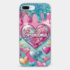 A Grandmother’s Heart Holds Forever Love - Family Personalized Custom 3D Inflated Effect Printed Clear Phone Case - Gift For Mom, Grandma -Pawfect House Store 678f982ae8440 c040bd62 3c53 45ab 949a cb3ccb5d28e3