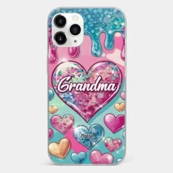 A Grandmother’s Heart Holds Forever Love - Family Personalized Custom 3D Inflated Effect Printed Clear Phone Case - Gift For Mom, Grandma -Pawfect House Store 678f9835ccc10 f1d2b8e9 7305 4e7e 9aa5 1ef7a13e9742