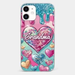 A Grandmother’s Heart Holds Forever Love - Family Personalized Custom 3D Inflated Effect Printed Clear Phone Case - Gift For Mom, Grandma -Pawfect House Store 678f983e75dd3 89a5d86c 5f37 4180 8776 d11f0c9203c9