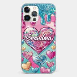 A Grandmother’s Heart Holds Forever Love - Family Personalized Custom 3D Inflated Effect Printed Clear Phone Case - Gift For Mom, Grandma -Pawfect House Store 678f984fec8b1 7a64c90c d2de 4a05 96ab 9b76417b902e