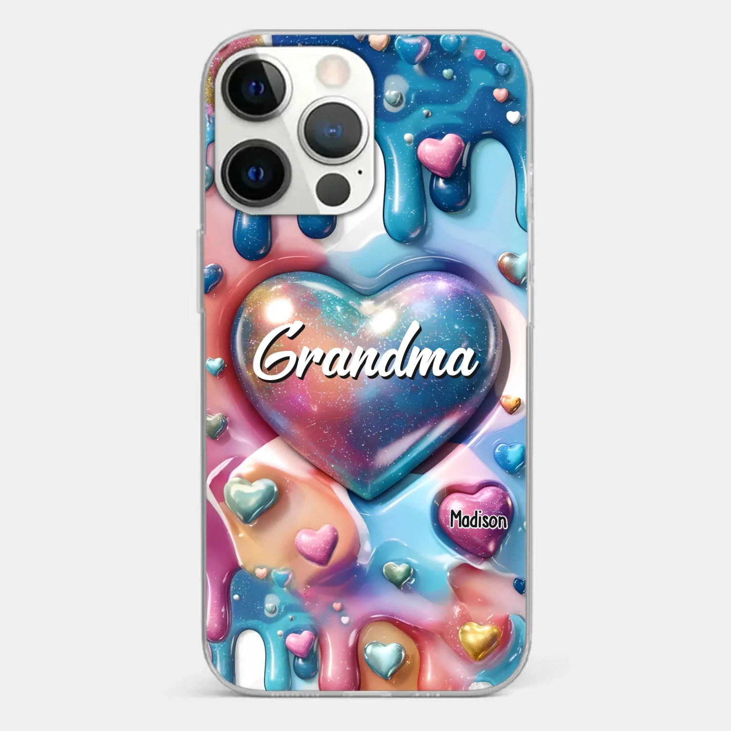 The Love For Grandkids Fills Your Heart Endlessly - Family Personalized Custom 3D Inflated Effect Printed Clear Phone Case - Gift For Mom, Grandma 20 The Love For Grandkids Fills Your Heart Endlessly - Family Personalized Custom 3D Inflated Effect Printed Clear Phone Case - Gift For Mom, Grandma - Image 20