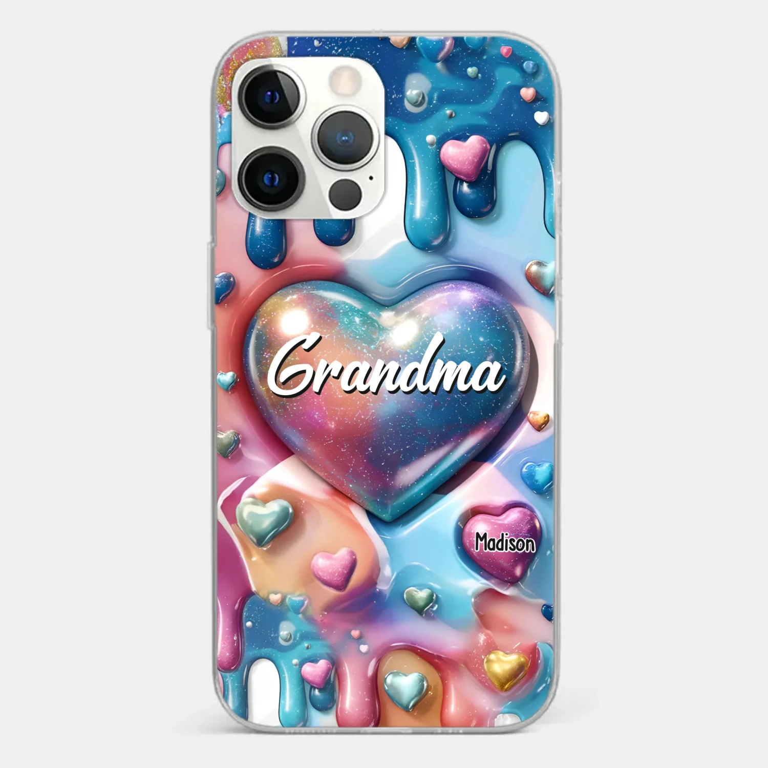 The Love For Grandkids Fills Your Heart Endlessly - Family Personalized Custom 3D Inflated Effect Printed Clear Phone Case - Gift For Mom, Grandma 12 The Love For Grandkids Fills Your Heart Endlessly - Family Personalized Custom 3D Inflated Effect Printed Clear Phone Case - Gift For Mom, Grandma - Image 12